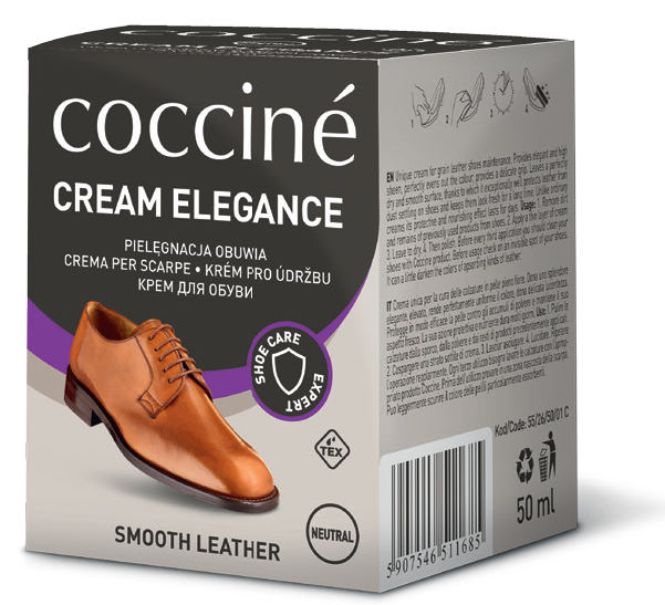 Bezbarvé coccine Cream Elegance krém na boty 50