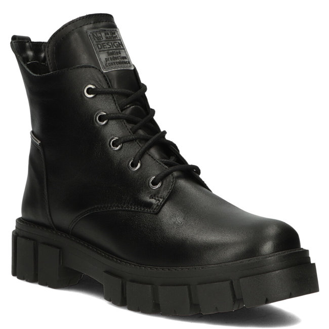 Černé kožené boty Filippo 572 