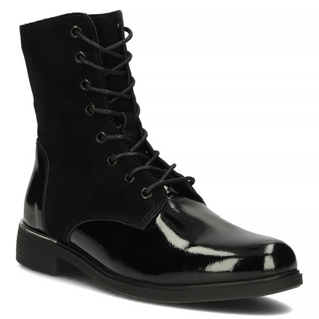 Černé kožené boty Filippo DBT3229/22 BK