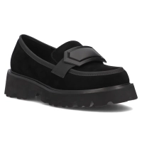 Černě kožené boty Filippo DP6275/24 BK