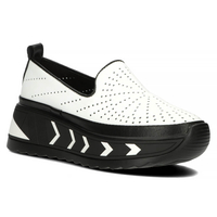 Bílé kožené polobotky Filippo DP4302/22 WH