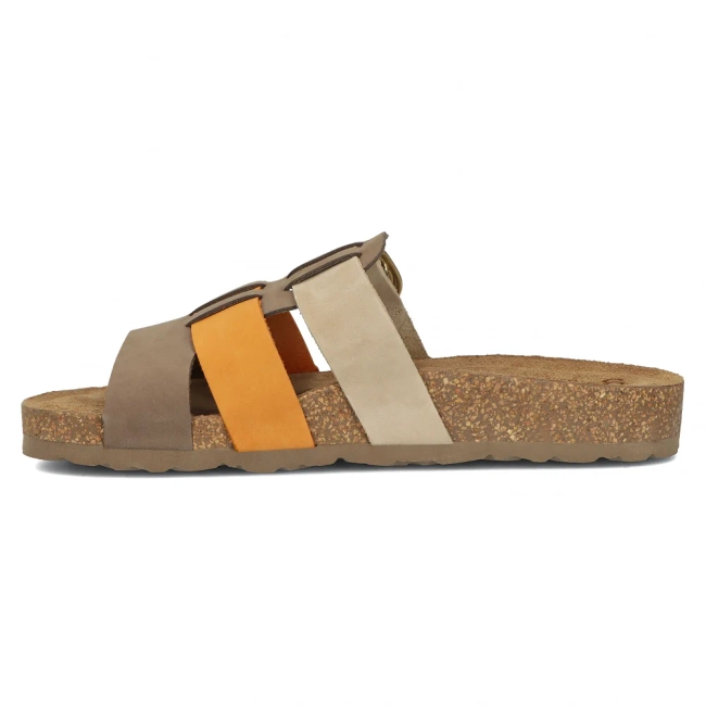 Hnědé pantofle Yokono JERBA-137 NOB MULTI MANGO