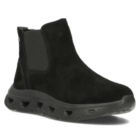 Černě kožené kotníkové boty Filippo DBT6346/24 BK