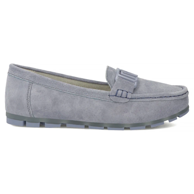 Modré kožené mokasíny Filippo DP3630/26 BL