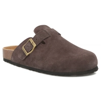 Hnědé kožené pantofle Filippo DK7918/26 D BR