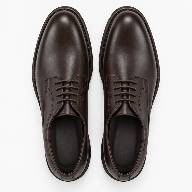 Hnědé kožené polobotky Filippo MP8255/26 D BR