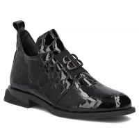 Černé kožené kotníkové boty Filippo DBT4763/26 BK CR