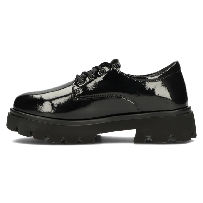 Černé kožené polobotky Filippo DP4729/23 BK L