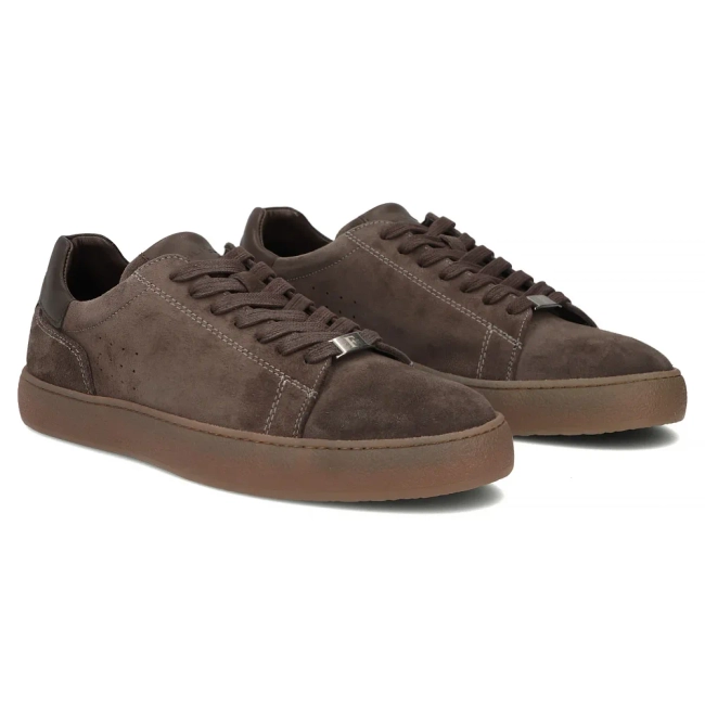 Taupe kožené tenisky Filippo MP8272/26 TP