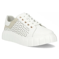 Bílé kožené sneakersy Filippo DP6164/24 WH
