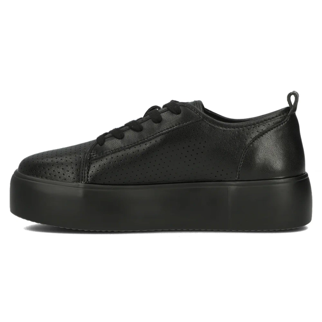 Černé kožené polobotky Filippo DP6116/24 BK