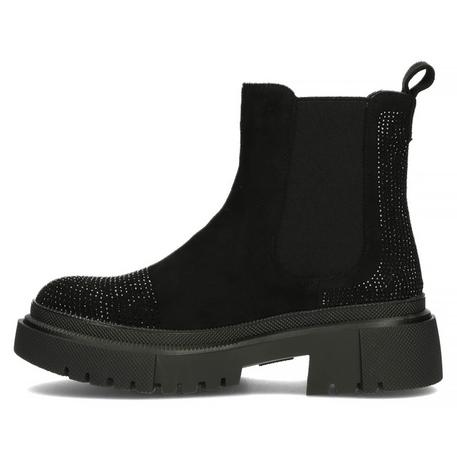 Černě kotníkové boty Filippo 8617