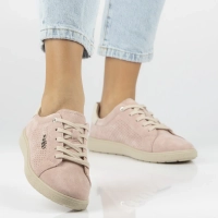 Růžové kožené polobotky Filippo DP6738/26 PI