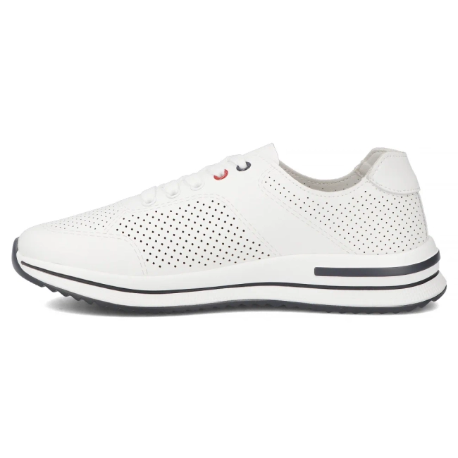 Bílé kožené tenisky Filippo DP7608/26 WH