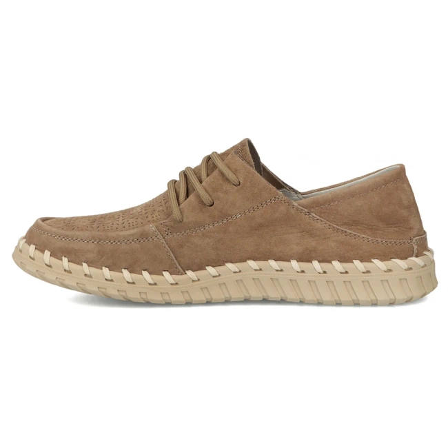 Béžové kožené polobotky Filippo DP7692/26 BE