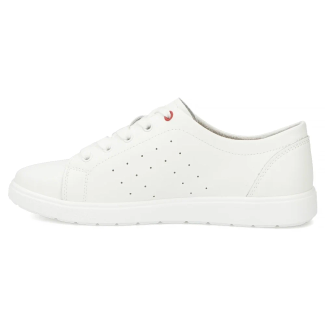 Bílé kožené polobotky Filippo DP7556/26 WH