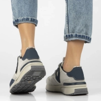 Šedé kožené sneakersy Filippo DP6523/24 GR