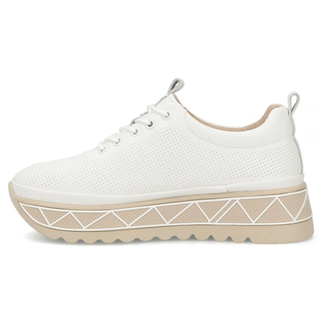 Bílé kožené tenisky Filippo DP7705/26 WH