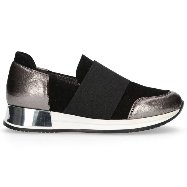 Polobotky Filippo 018 Black Suede/Nickel