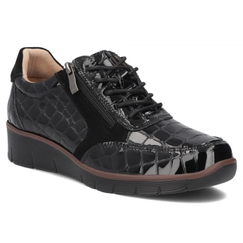 Černé kožené polobotky Filippo DP4912/26 BK CR