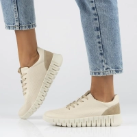 Béžové kožené sneakersy Filippo DP6035/24 BE