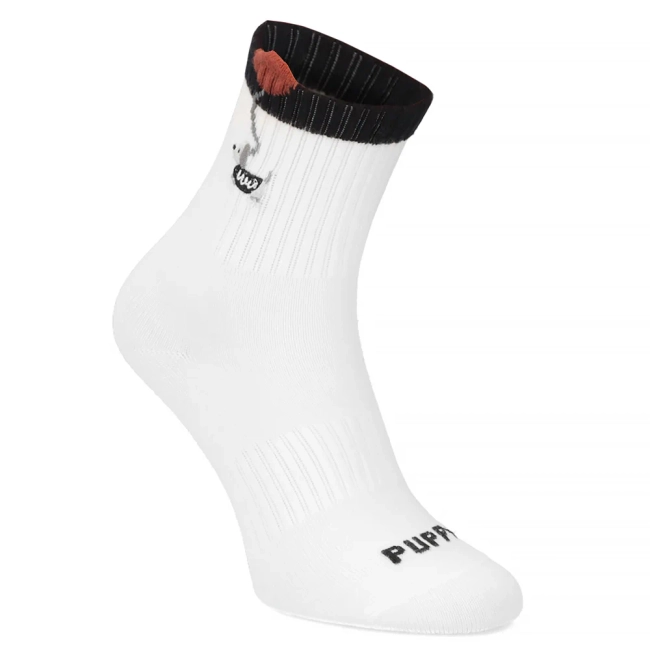 Bílé dámské ponožky LM18-502