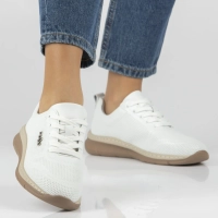 Bílé kožené tenisky Filippo DP7573/26 WH