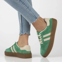 Zelené kožené sneakersy Filippo DP6764/25 GE