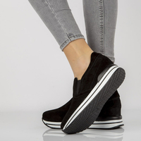 Kožené sneakersy Filippo DP1512/21 Bk černé