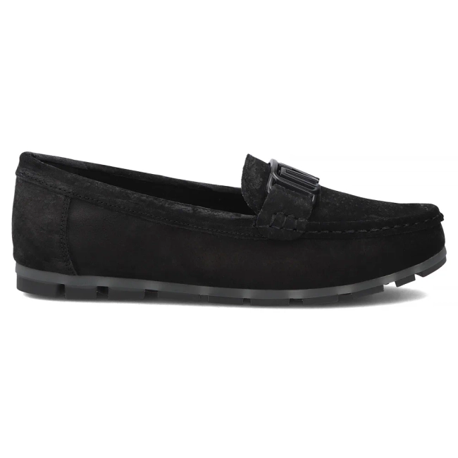 Černé kožené mokasíny Filippo DP3630/26 BK