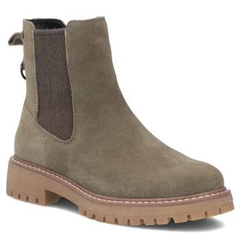 Khaki kožené kotníkové boty Filippo DBT7935/26 KH