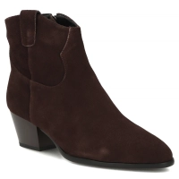 Hnědé kožené kotníkové boty Filippo DBT8251/26 D BR