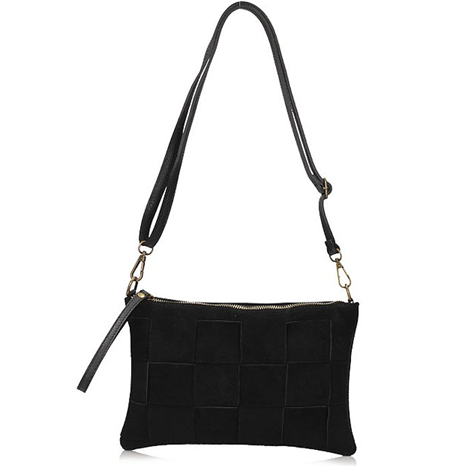 Peněženka Toscanio Suede Braided C87 černá