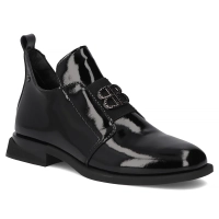 Černé kožené kotníkové boty Filippo DBT4763/26 BK