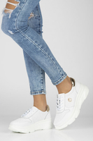 Bílé kožené sneakersy Filippo DP2138 /23 WH