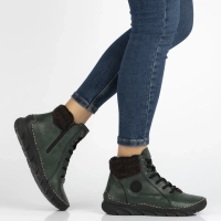 Zelené kotníkové boty Rieker 55040-54