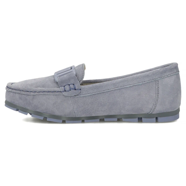 Modré kožené mokasíny Filippo DP3630/26 BL