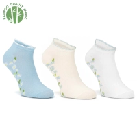Vícebarevné dámské ponožky Filippo sada Pastel Bloom