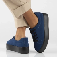 Modré kožené polobotky Filippo DP6247/24 NV BK