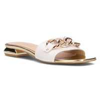 Kožené pantofle Filippo 119 bílé
