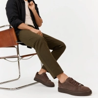 Taupe kožené tenisky Filippo MP8277/26 TP