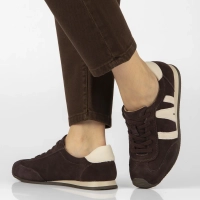 Hnědé kožené tenisky Filippo DP7963/26 D BR