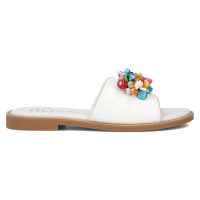 Bílé pantofle Filippo DK6233/24 WH