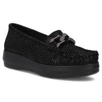 Černé kožené polobotky Filippo DP7652/26 BK PT