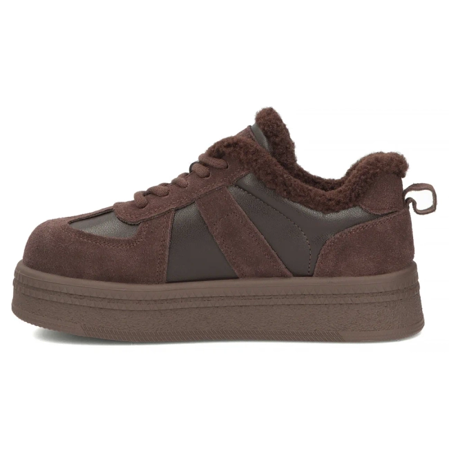 Hnědé kožené tenisky Filippo DP7948/26 D BR