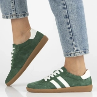 Zelené kožené sneakersy Filippo DP6741/25 GE