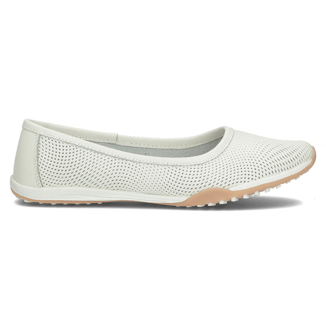 Kožené polobotky Filippo DP3681/22 WH bílé