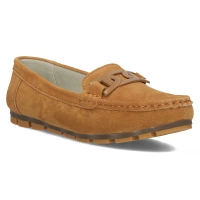 Hnědé kožené mokasíny Filippo DP3630/24 BR