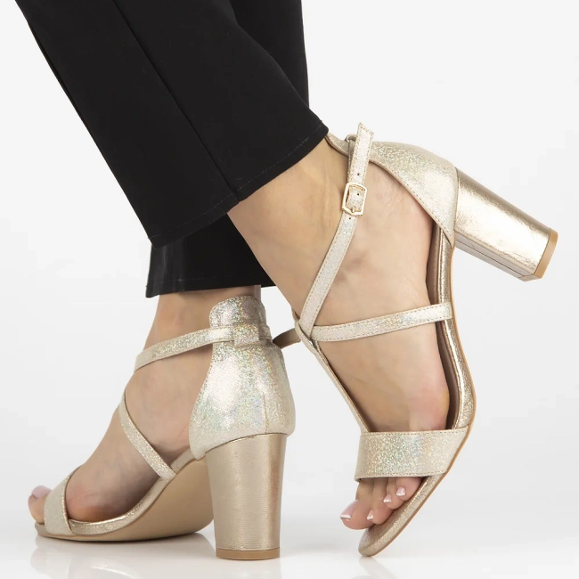 Zlaté sandály Filippo DS1276/22 GO