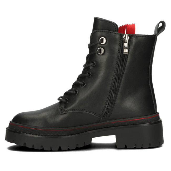 Černě kožené boty Filippo DBT3966/22 BK